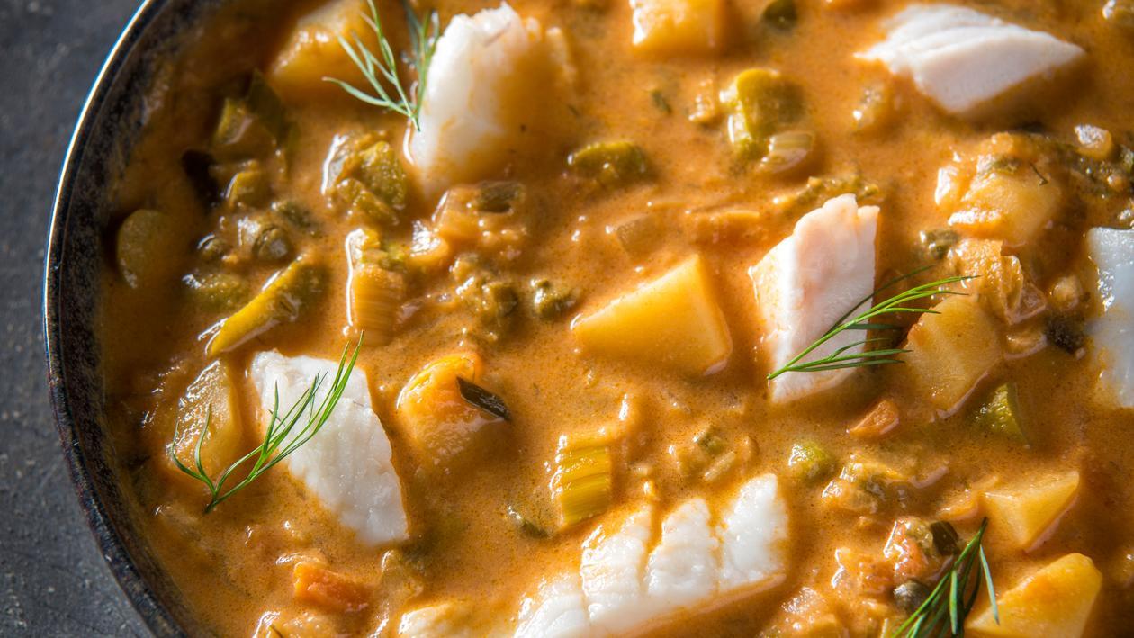 Soupe de poisson et de pommes de terre à la russe – Recette Soupe de poisson et de pommes de terre à la russe – Recette