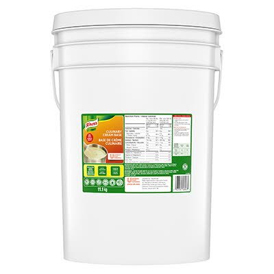 Base de crème culinaire knorr® sans gluten 11,1 kg, paquet de 1 -