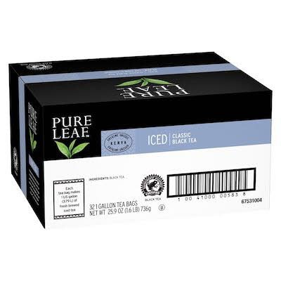Pure Leafᴹᶜ Thé Glacé Noir Classique 32 x 3.79 L -