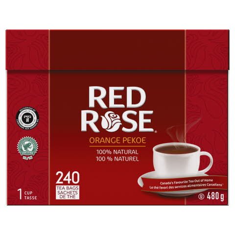 Red Rose® Thé Orange Pekoe 4 x 240 sachets par 1 tasse -