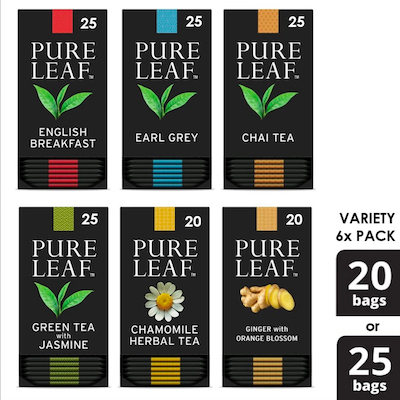 Assortiment de sachets de thé Pure Leafᴹᶜ, paquet de 6 - Le thé Pure Leafᴹᶜ est fait avec uniquement les meilleurs.