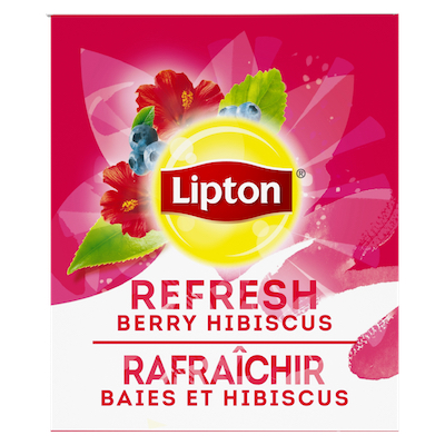 Lipton® Thé Chaud Baies et Hibiscus 6 x 28 sachets -