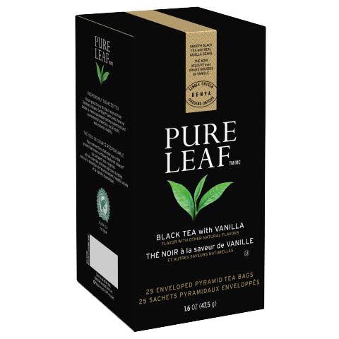 Pure Leafᴹᶜ Hot Tea Bags Black Tea with Vanilla 6/25 ct - Le thé Pure Leafᴹᶜ est fait avec uniquement les meilleurs.