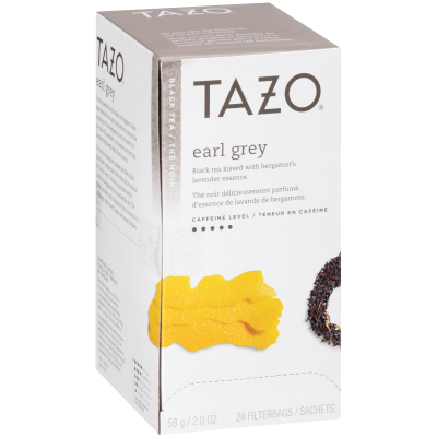 Tazo® Thé noir Earl Grey, 24 sachets, paquet de 6 -