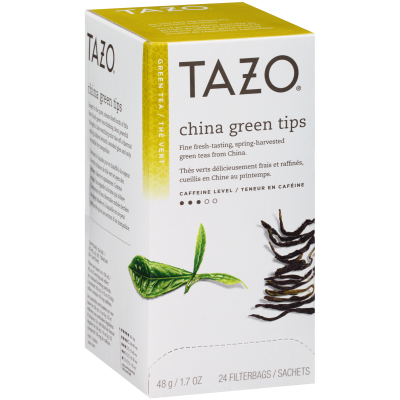 Tazo® Thé vert China Green Tips, 24 sachets, ensemble de 6 -