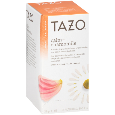 Tazo® Tisane à la camomille Calm Chamomile, 24 sachets, ensemble de 6 -