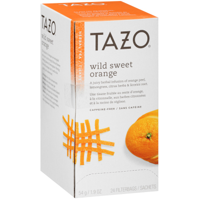Tazo® Tisane à l’orange sauvage Wild Sweet Orange, 24 sachets, ensemble de 6 -