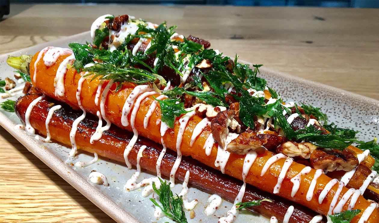 Carottes Caramélisées avec Mayonnaise au Zaatar – recette Carottes Caramélisées avec Mayonnaise au Zaatar – recette