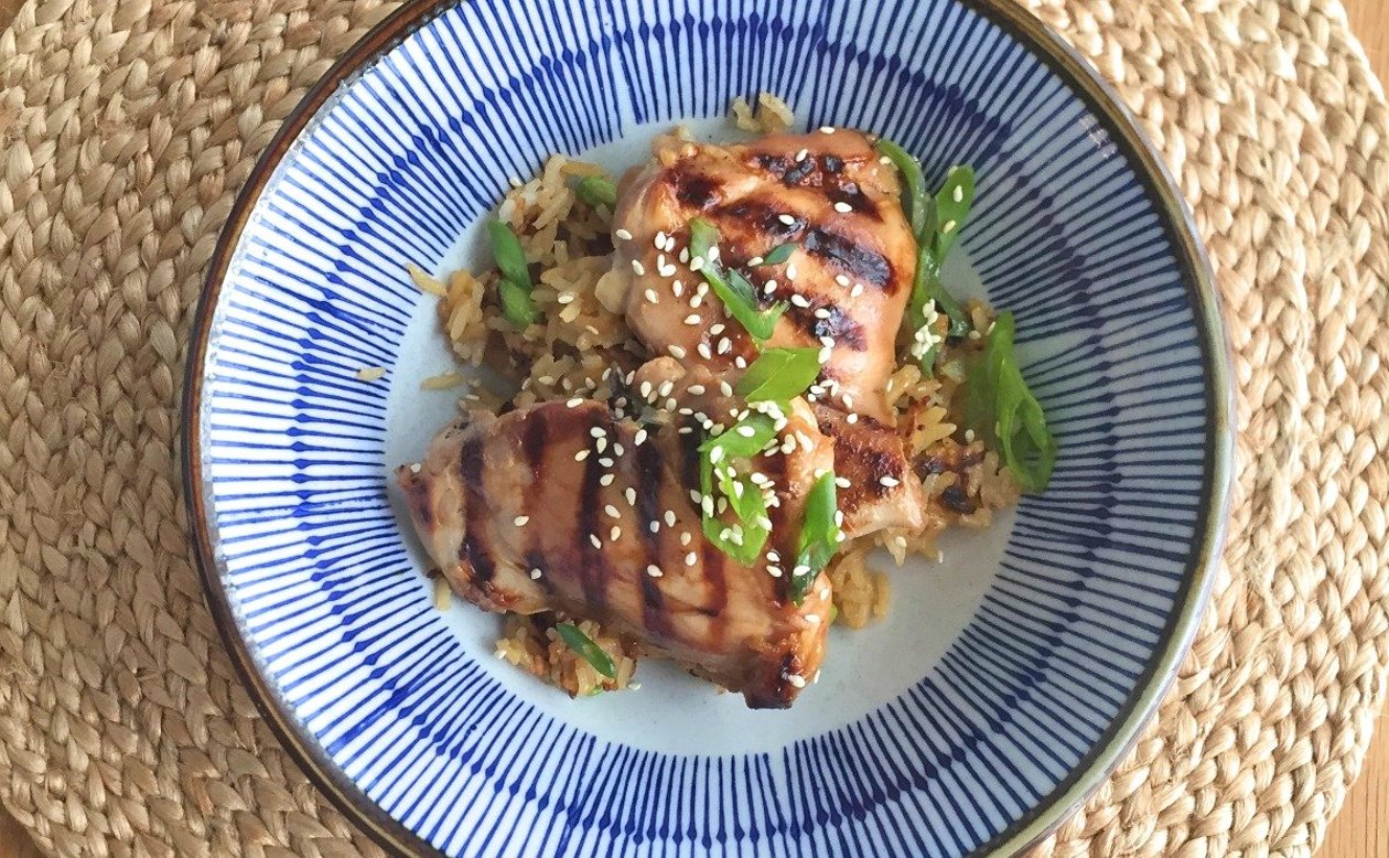 Japanese Rice with Chicken Yakitori – recette Japanese Rice with Chicken Yakitori – recette