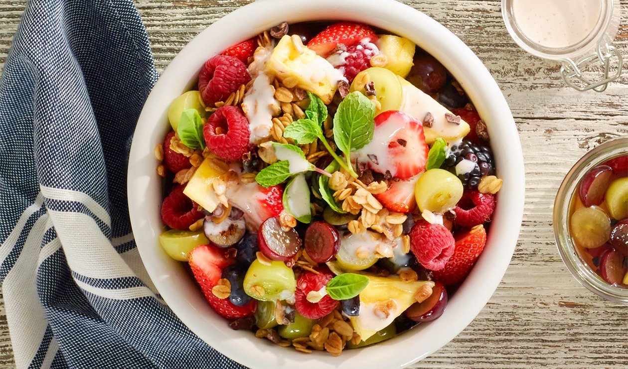 Salade de raisin marinée avec granola – recette Salade de raisin marinée avec granola – recette
