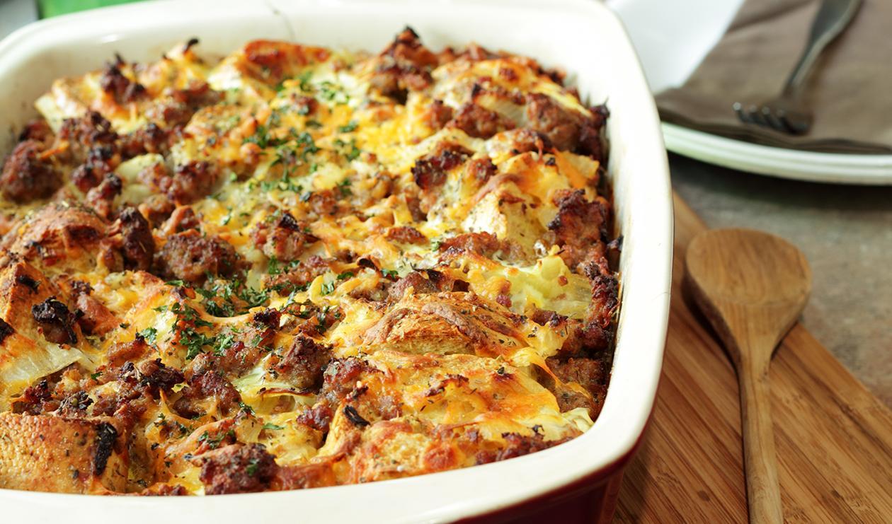 Strata du Matin de Noël – recette Strata du Matin de Noël – recette