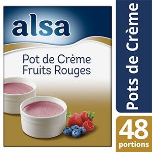 Alsa Pot de Crème Fruits Rouges 560g 48 portions -