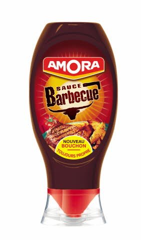 Amora Sauce Barbecue - Flacon souple 490 g - Amora Sauce Barbecue - Flacon souple 490 g -