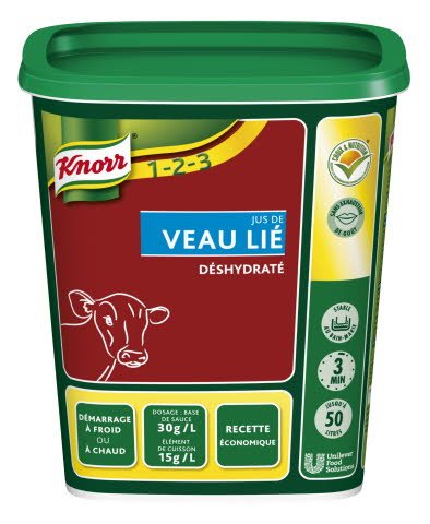 Knorr 1-2-3 Jus de Veau Lié déshydraté 750 g - Knorr 1-2-3 Jus de Veau Lié déshydraté 750 g -