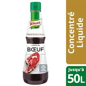 Knorr Professional Fond de Boeuf Concentré liquide 1L - Un goût authentique et intense