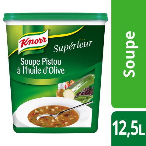 Knorr Supérieur Soupe au Pistou à l'Huile d'Olive 1,125kg 50 portions -