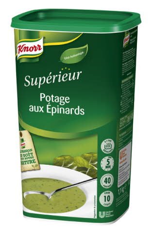 Knorr Supérieur Soupe Douceur d'épinards 1,1kg 38 portions -