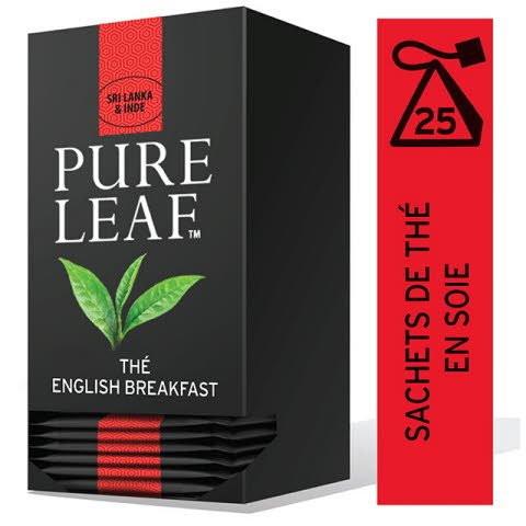 Pure Leaf Thé Noir English Breakfast 25 sachets pyramides -