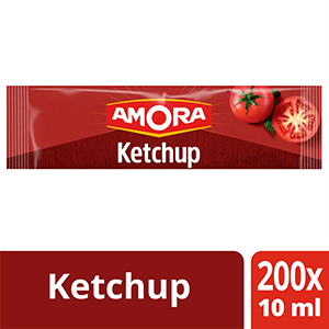 Amora Ketchup - Carton de 200 Dosettes de 10ml -