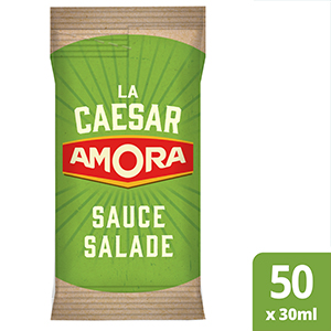 Amora Sauce salade Caesar - Carton de 50 dosettes de 30 ml -
