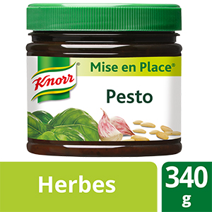 Knorr Mise en place Pesto 340g - La Mise en Place Pesto KNORR® est un véritable concentré de saveurs.
