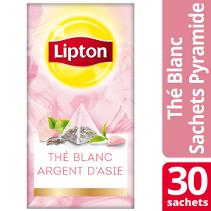 Lipton Exclusive Selection Thé Argent d’Asie Rose 30 Sachets Pyramides -