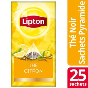 Lipton Exclusive Selection Thé Citron 25 sachets pyramide -
