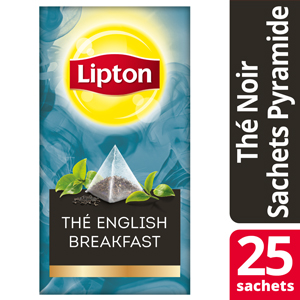 Lipton Exclusive Selection Thé English Breakfast 25 Sachets Pyramides -