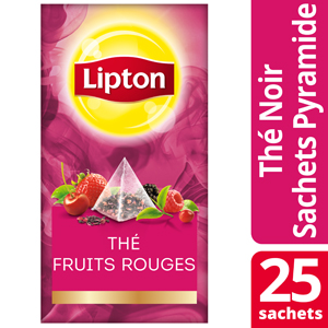 Lipton Exclusive Selection Thé Fruits Rouges 25 sachets pyramides -