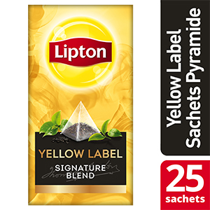 Lipton Exclusive Selection Yellow Label 25 sachets pyramides -
