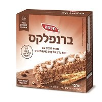 ברנפלקס חטיף דגנים עם זיגוג עדין של קרם בטעם יוגורט תלמה - 6 יח' -