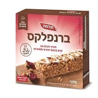 ברנפלקס חטיף דגנים עם קרם בטעם יוגורט וחמוציות תלמה - 6 יח' -