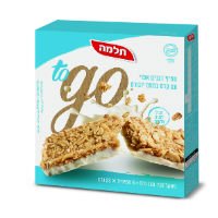 חטיף דגנים אפוי עם קרם בטעם יוגורט to go תלמה מארז 6 יח' 23 גרם -