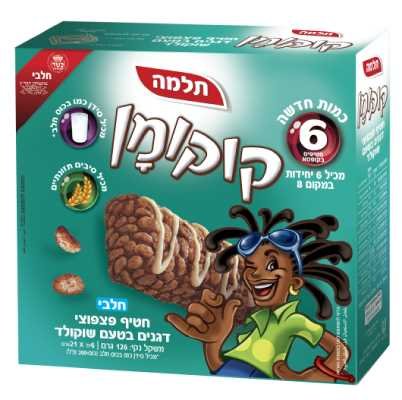 חטיף קוקומן פצפוצים תלמה מאגדת 6 יח' -