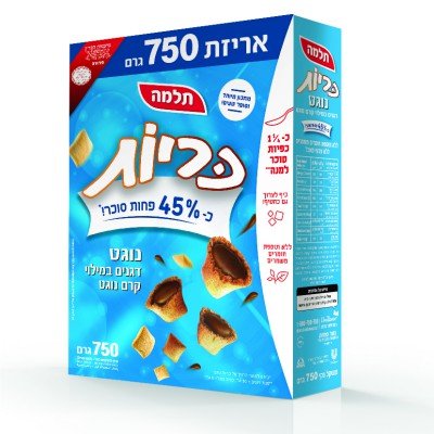 כריות נוגט מופחת סוכר תלמה 750 גרם -