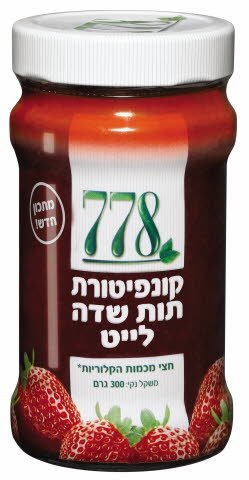 קונפיטורת תות שדה לייט 778 - קונפיטורת תות שדה לייט 778 -