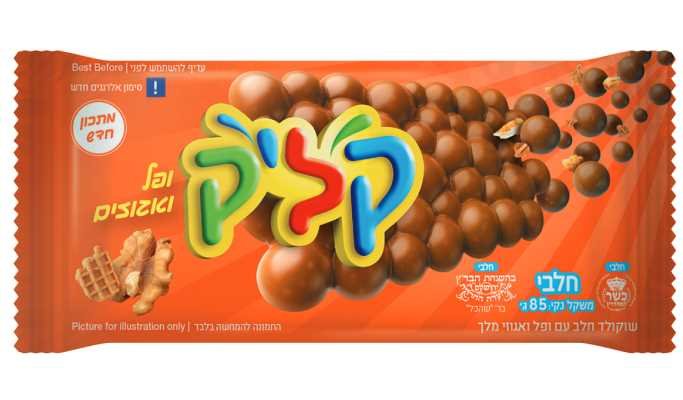 קליק טבלה אגוזים וופל -