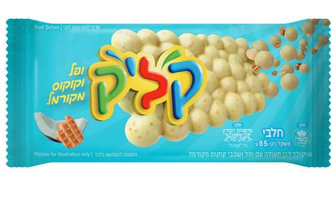 קליק לבן קוקוס מקורמל -