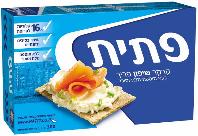 קרקר שיפון פריך ללא תוספת מלח וסוכר פתית 300 גרם -