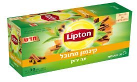 תה ירוק קינמון מתובל ליפטון -