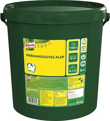 KNORR 1-2-3 Marhahúsleves alap 16,5 kg - KNORR 1-2-3 Marhahúsleves alap 16,5 kg -