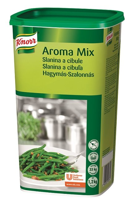 KNORR Aroma Mix Szalonnás-hagymás fűszerkeverék zsiradékkal - KNORR Aroma Mix Szalonnás-hagymás fűszerkeverék zsiradékkal -