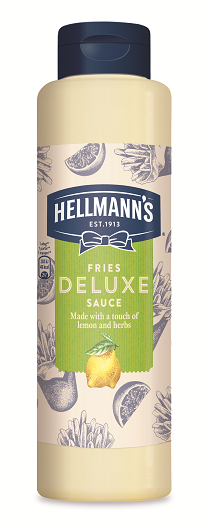 HELLMANN'S Citromos és zöldfűszeres majonéz szósz 850 ml - Minőségi márkájú termék felszolgálása pozitív benyomást kelt a vendégekben.