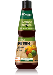 Knorr Folyékony ízesítő mandarinnal, lime-mal és yuzuval - Természetes alapanyagok és összetett ízek egy üvegbe zárva