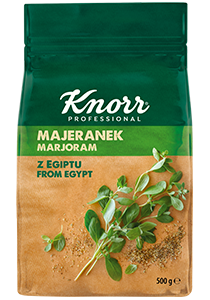 KNORR Majoranna 105 g - Napi szinten különböző fűszer növényeket használok, ezért fontos hogy megfelelő ízt, illatot biztosítsak ételeimnek.