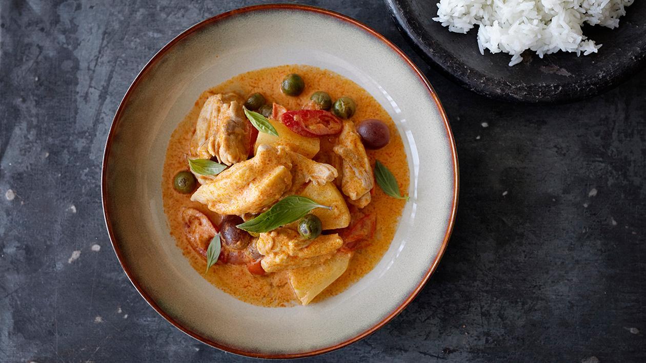 Csirkés vörös curry Csirkés vörös curry