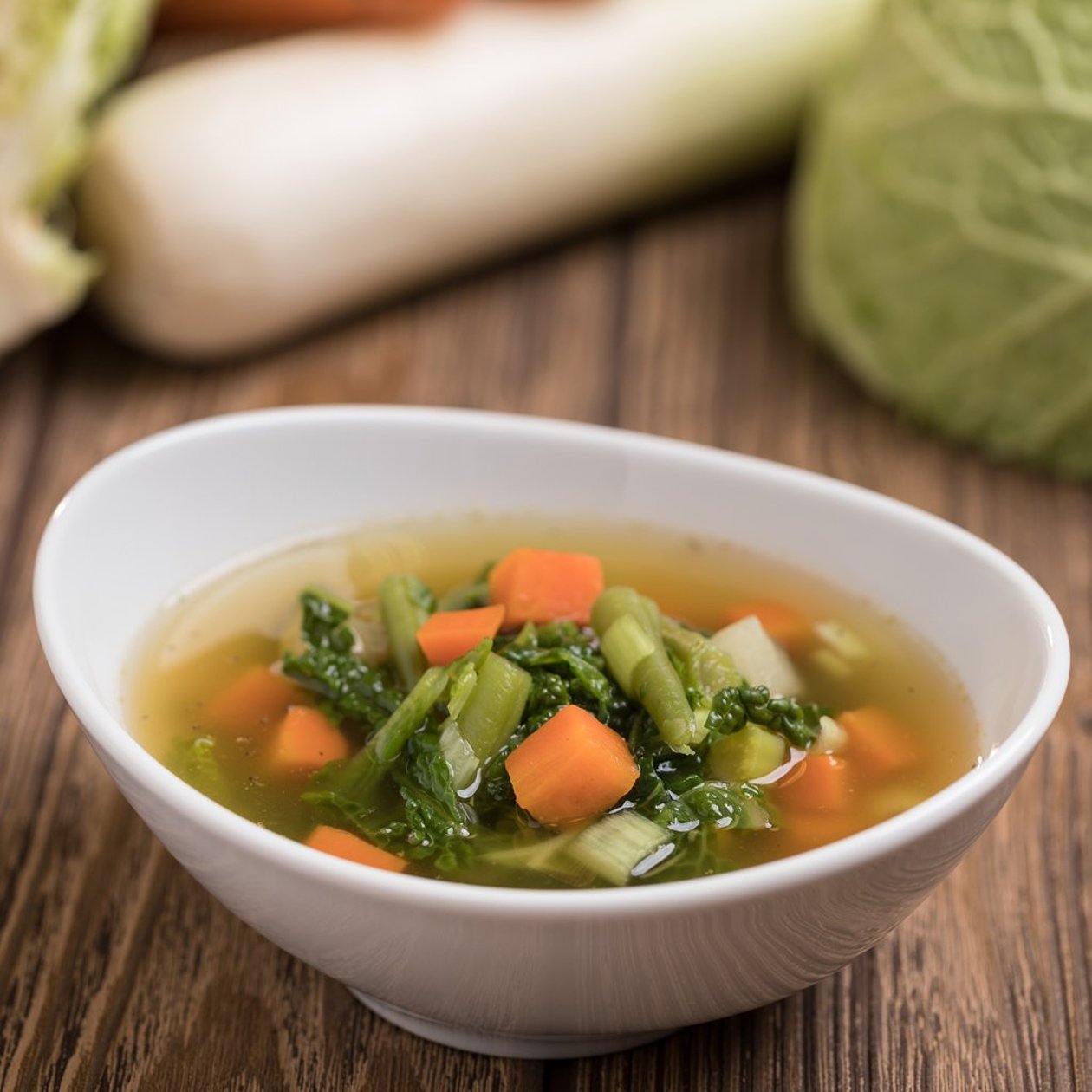 Kelkáposztaleves zöldségekkel (7-10 éves korcsoport, allergénmentes alappal) Kelkáposztaleves zöldségekkel (7-10 éves korcsoport, allergénmentes alappal)
