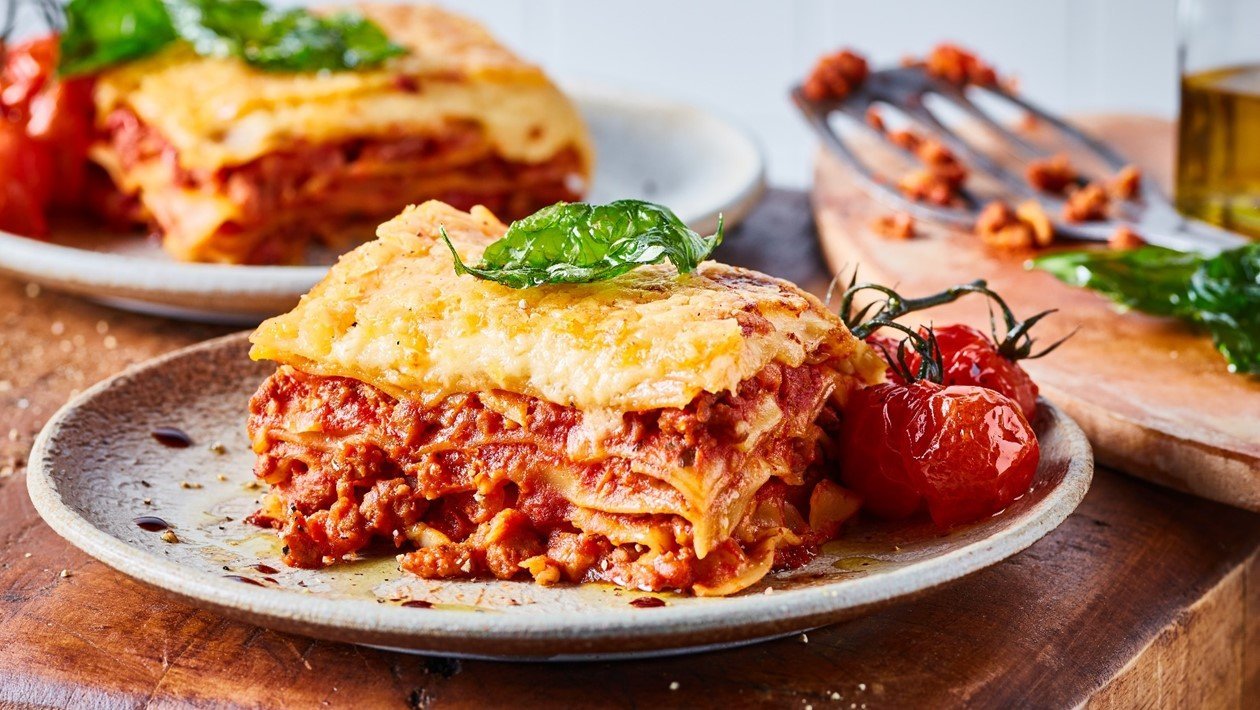 Lasagne Vegán darált hússal (The Vegetarian Butcher) Lasagne Vegán darált hússal (The Vegetarian Butcher)