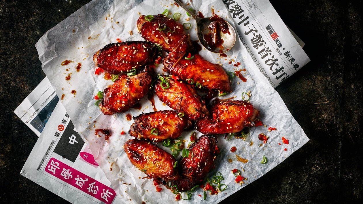 Teriyaki csirkeszárnyak Teriyaki csirkeszárnyak