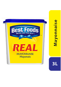 Best Foods Real Mayonnaise 3L - Best Foods Real Mayonnaise, dibuat hanya dari bahan berkualitas dan dipilih oleh Chef diseluruh dunia. Best Foods Real Mayonnaise 3L - Best Foods Real Mayonnaise, dibuat hanya dari bahan berkualitas dan dipilih oleh Chef diseluruh dunia.